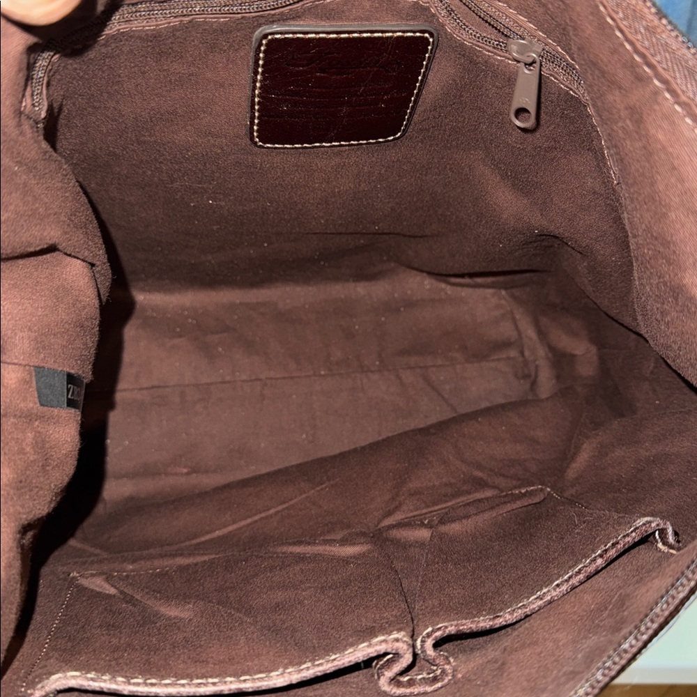 FOSSIL Boho Patchwork Studded Leather Shoulder Bag - Picture 8 of 11